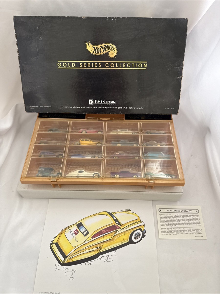 Hot Wheels 1994 Gold Series Collection #1 FAO Schwarz Exclusive