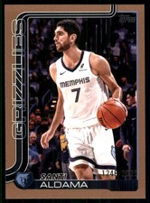 2025-26 Topps Gold #187 Santi Aldama /2025 Memphis Grizzlies 5722