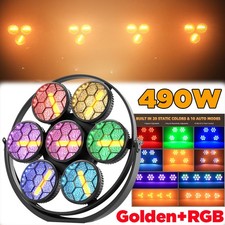 490W LED Par Spotlight RGB COB Stage Lighting DMX Retro Wash Uplights Party