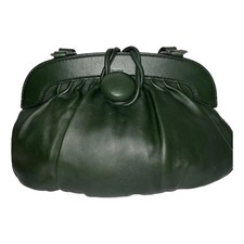 Borsa a mano Tod's verde vintage in morbida pelle raccolta chiusura a levetta
