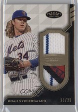 2018 Topps Tier One Relics 25/25 Noah Syndergaard #T1DR-NS Dual Patch 2a6