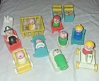 Vintage 70s Fisher Price Little People Play Family Nursery plus more (Lot of 20)