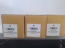 LOT OF 3 KONICA MINOLTA TN715M TN715C Toner