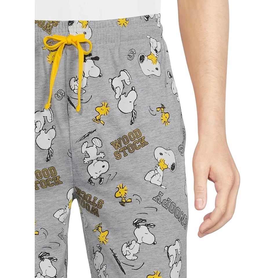 Pantalones de dormir para hombre Peanuts Snoopy Woodstock gráficos Foto 4 de 4