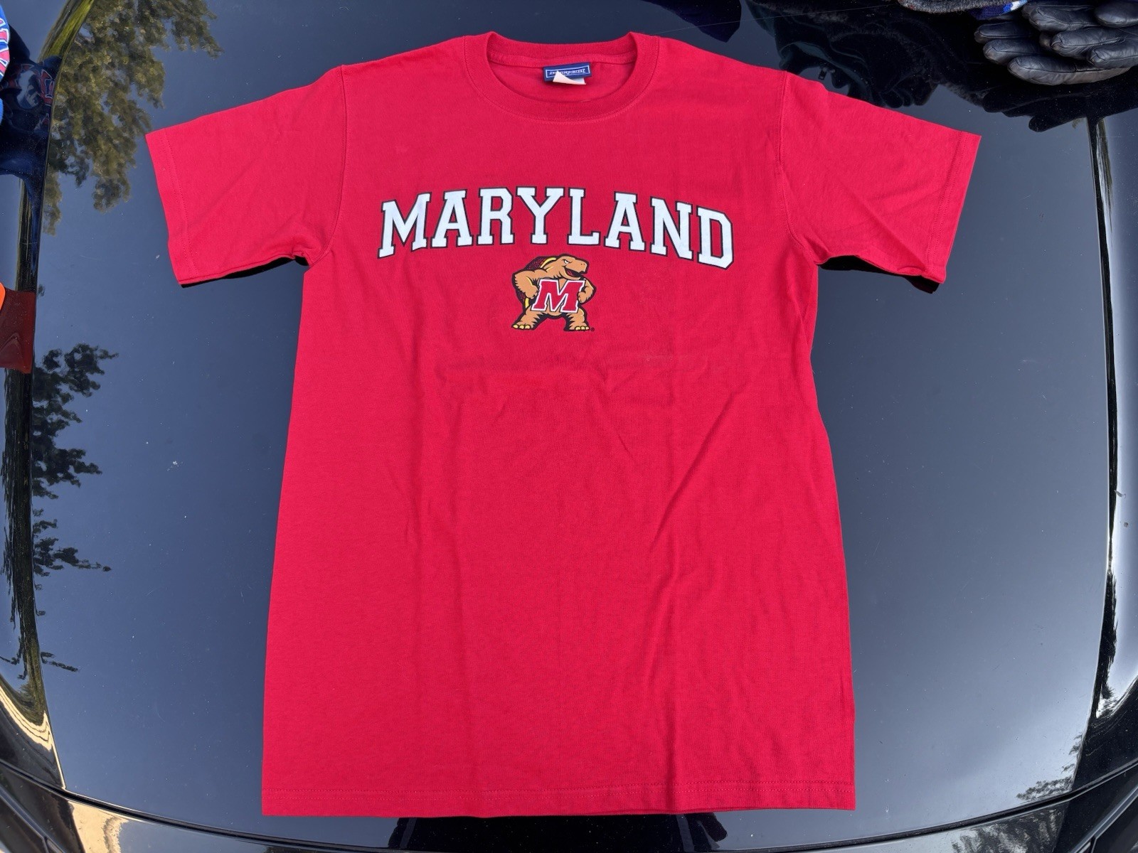 Vintage Maryland Terrapins Shirt Mens Small Red Jansport College NCAA 2000s Y2K