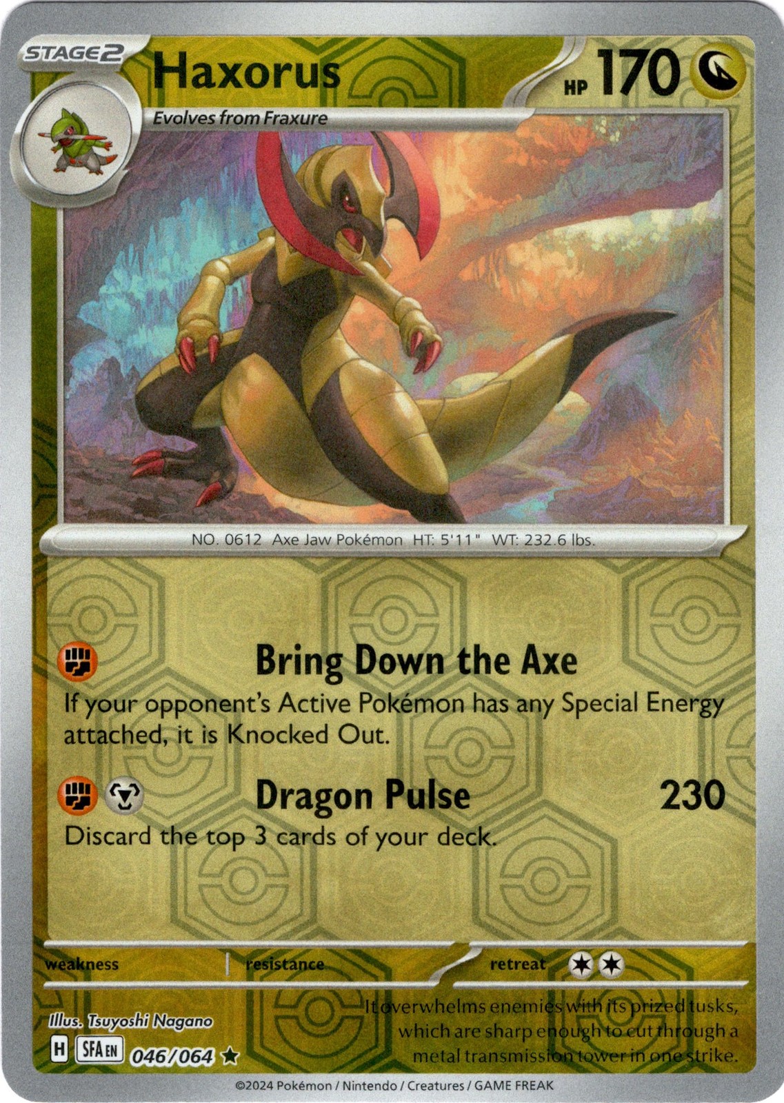 Haxorus - 046/064 - Shrouded Fable - Reverse Holo