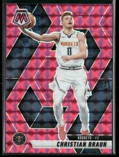 2024-25 Panini Mosaic Christian Braun Pink Mosaic #/175 #141