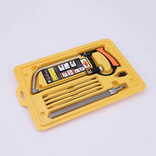 8in1 Saw Multi Purpose Hand DIY Steel Saw Metal Wood Glass Saw Kit 6 Blades tool