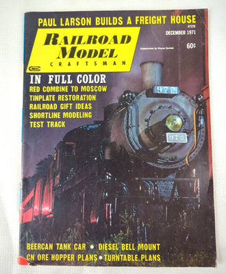 #ad Railroad Model Craftsman December 1971 Vol. 40 No. 7 AT $12.71