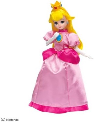 TAKARA TOMY Licca-chan Doll - Super Mario Princess Peach Style F/S