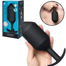 b Vibe Black Wearable Weighted Snug Plug 7 Huge Butt Plug Advanced Anal Play