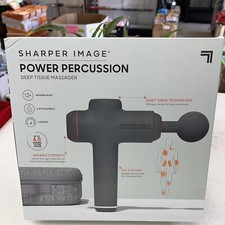 Sharper Image 2437599 Power Percussion Deep Tissue Massager - Gray