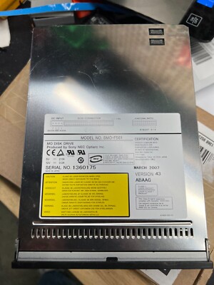 2U SCSI 50-PIN SONY SMO-E502 650MB Interne Magneto Optique Lecteur Drive MO EUR 885,18 - FR