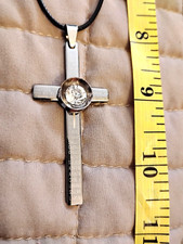 Fashion Unisex Silver Color Crucifix Cross Pendant Rhinesto 2