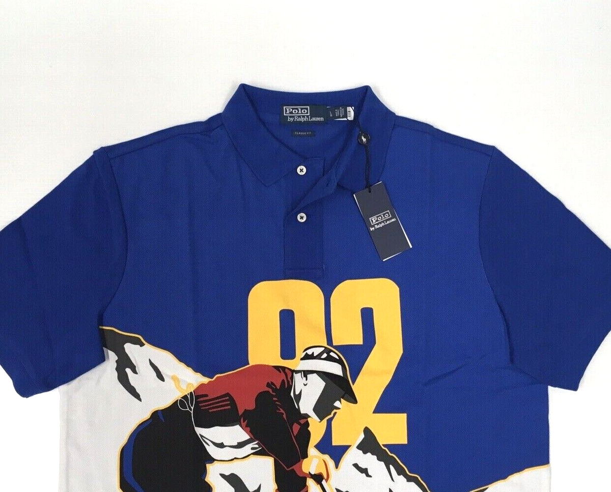 Polo Ralph Lauren VTG Retro Ski 92 Mesh Shirt Snow Beach Stadium P