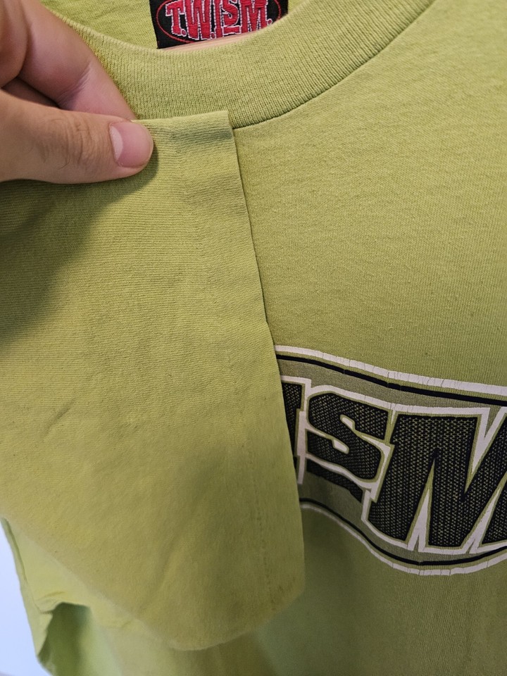 Vintage 90s Twism Logo Shaquille O'Neal Tshirt Skate Y2K Rare Size XXL