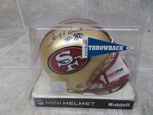 Jerry Rice #80 49ers Signed Autographed Mini Helmet PSA DNA CERT