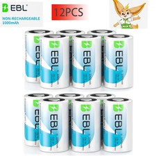 12x 1000mAh Lithium CR2 battery 3V CR17355 DLCR2 EL1CR2 Camera Photo Flashlight