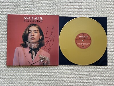 Snail Mail - Valentine LP Signed Gold Vinyl + Lenticular Card | eBay