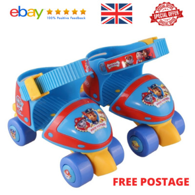 Paw Patrol - Mini Quad Kinder Kinder Schlittschuhe verstellbar Größe Alter 3+ Neu KOSTENLOSER VERSAND