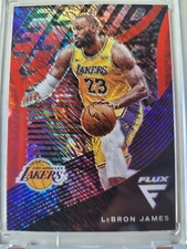 2020/21 Flux B/ball Red Shimmer Prizm Fluid Ins. Card 16 LeBron James #08/25