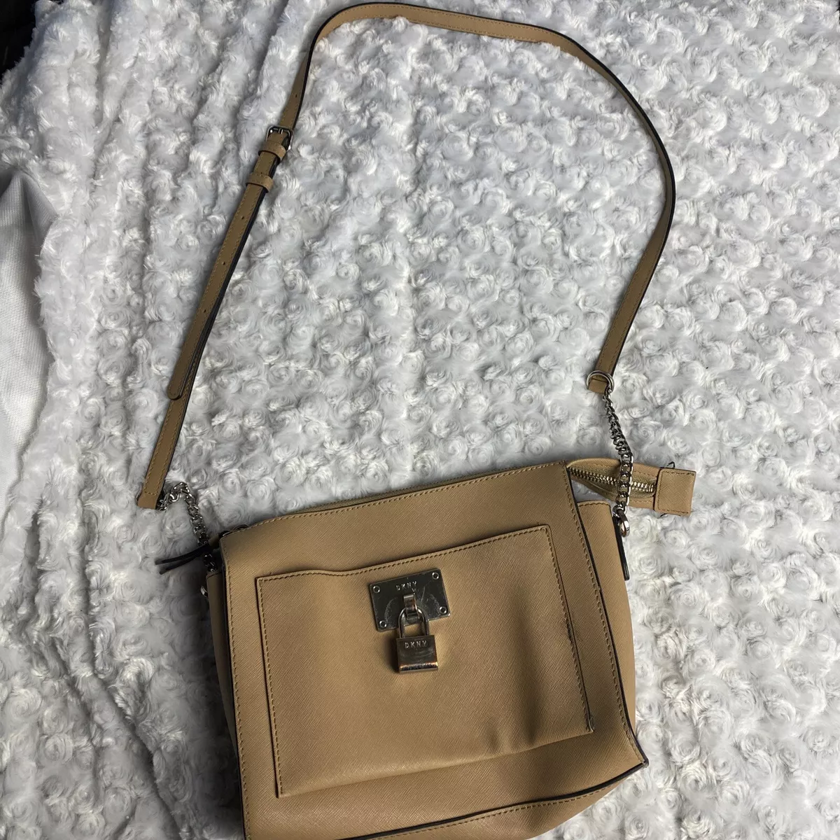 Dkny tan best sale purse