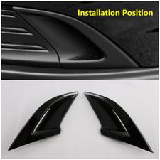 Glossy Black Front Fog Light Tail Lamp Lid Cover Trim For 2023-2025 Honda Accord