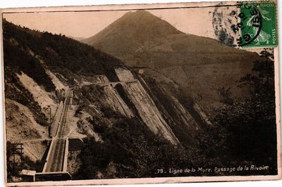 CPA Ligne de LA MURE - Passage de la Rivoir (296301