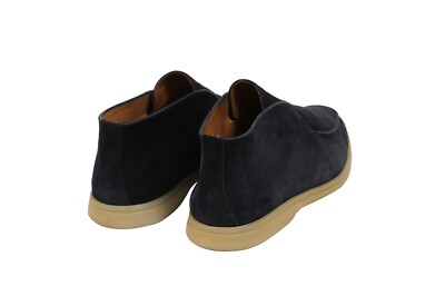 Loro Piana Mens Open Walks US 13 EU 46 Blue Suede Slip On Chukkas Ankle Boots Loro Piana Men Open Walks US 13 EU 46 Blue Suede Slip On  main image 2
