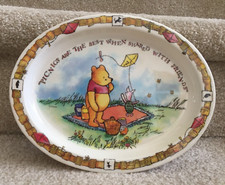 Zak Designs Winnie the Pooh Piglet Oval Plate Tray 9 1/2 Picnics FREE SHIP