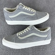 Vans Old Skool Cozy Hug Drizzle Gray Marshmallow White Shoes Men's Size 9