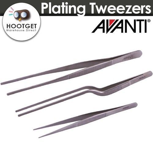 [3pcs Set]Avanti Stainless Steel Plating Tweezers Plating Tongs Serving