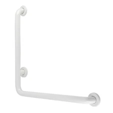 Kingston Brass GBL1224CSRW 24" x 24" L-Shaped Grab Bar - Right Hand,White,White