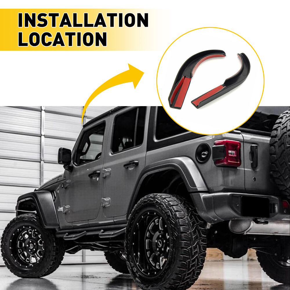 Fits Jeep Wrangler 20072018 JK Water Rain Diverter Guard Slot Gutter