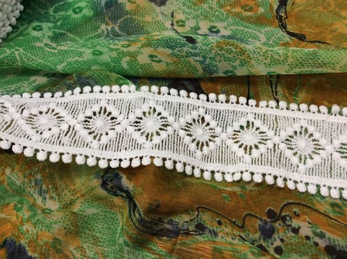 Hardy'sTextile Embroidered,Ribbon,Vintage,Wedding dress,sewing craft Lace Trim - Foto 29 di 95