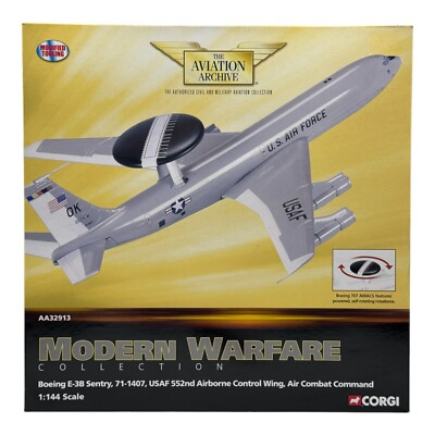 Corgi 1:144 AA32913 Boeing E-3B Sentry USAF, Modern Warfare Diecast Model