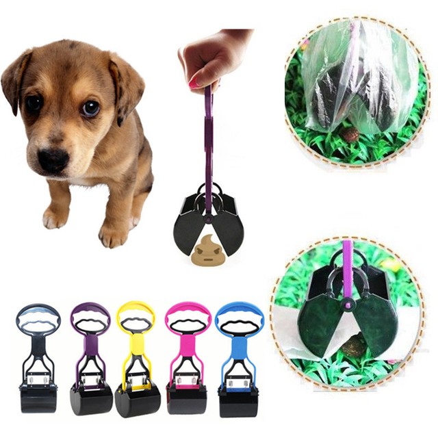 Pet Dog Waste Pickup Pooper Scooper Walking Poo Poop Scoop Grabber
