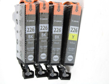 Genuine Canon 226 Black CLI-226BK Ink Cartridges 3   CLI-226Y Yellow 1 