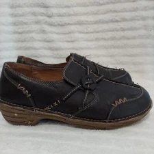 Bjorndal Woodstock Womens Size 10M Brown Leather Clogs Shoes