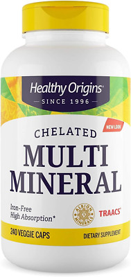 Chelated Multi Mineral - Chelated Trace Minerals Supplement with Selenium, Iodin