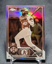 Dermis Garcia Sepia Refractor Rookie RC 2023 Topps Chrome Card #183 Athletics