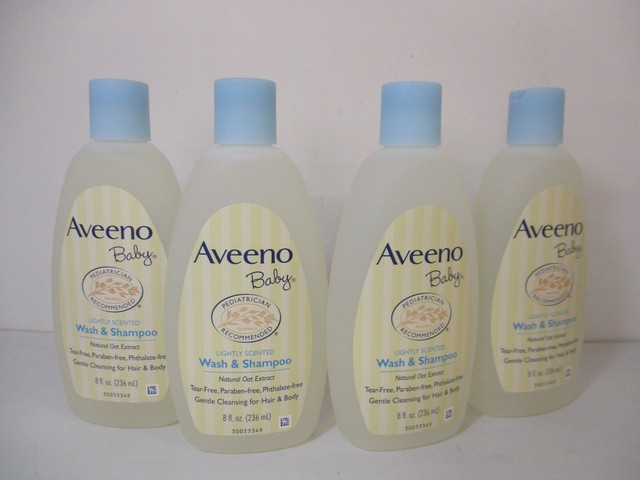 aveeno baby lightly scented wash & shampoo