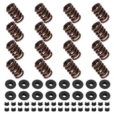 64pcs Valve Springs Kit w/ Steel Retainers Locks for Chevy SBC 350/400/Z28