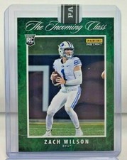 Zach Wilson 2021 Panini Instant The Incoming Class GREEN Parallel RC #d 5/5 JETS