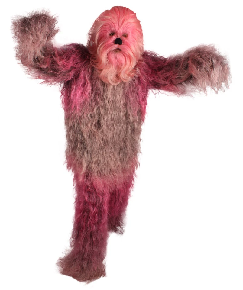 Adult Hairy Warrior Star Wars Chewbacca  Costume Wig | Bigfoot Yeti Costume - Image 3 of 4