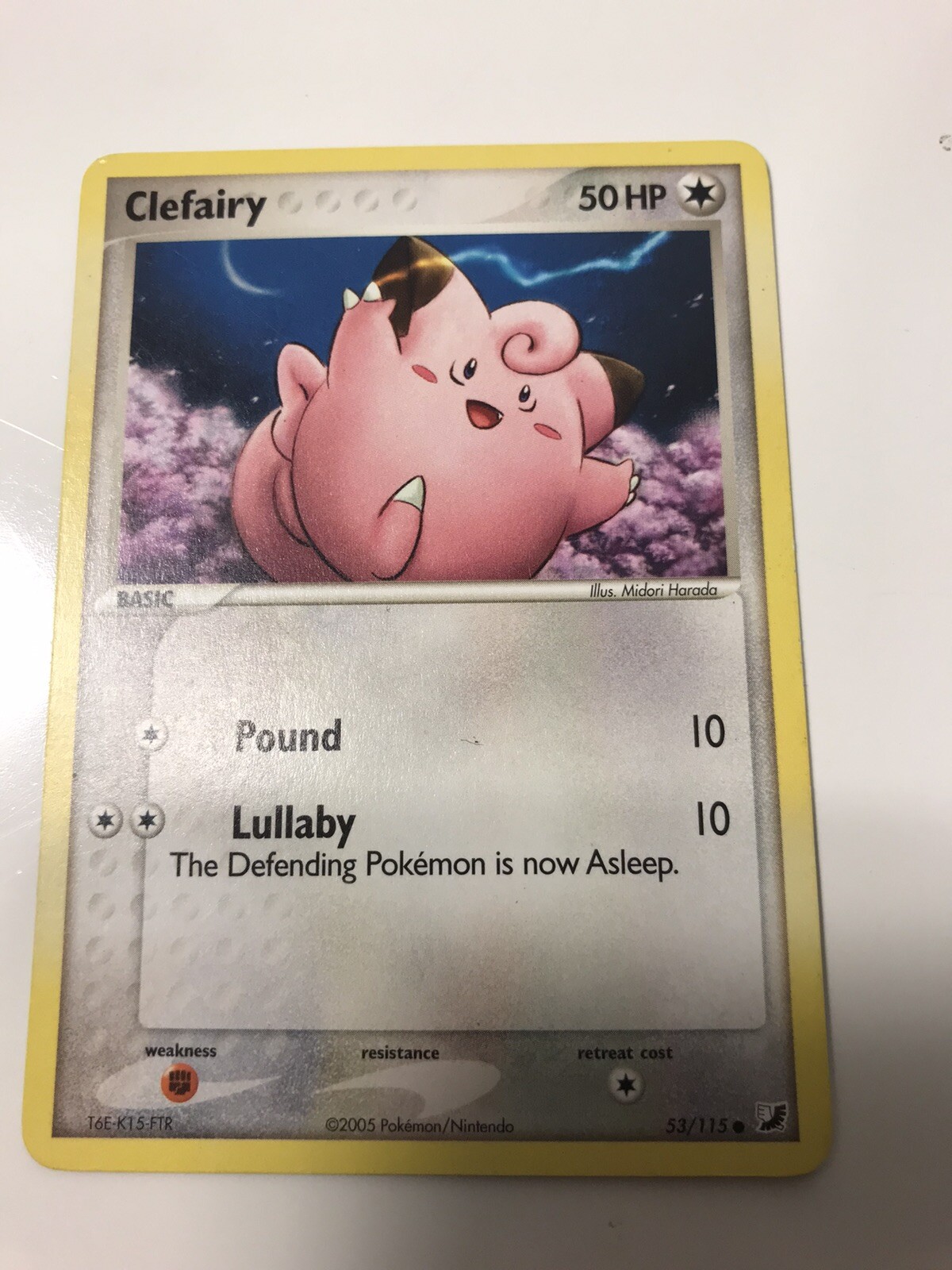1x - Clefairy - 53/115 - Common NM, English Pokemon EX Unseen Forces