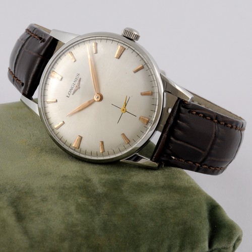 REAL VINTAGE 1966 LONGINES SWISS MADE STEEL MANUAL WIND CAL 30L GENTS WATCH