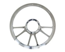 Billet Specialties 30971 - Edge Half Wrap Steering Wheel - Polished 14