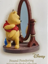 Disney Pooh Pounds Pondering Hallmark Keepsake Ornament 2008 NEW SWEET YEAR