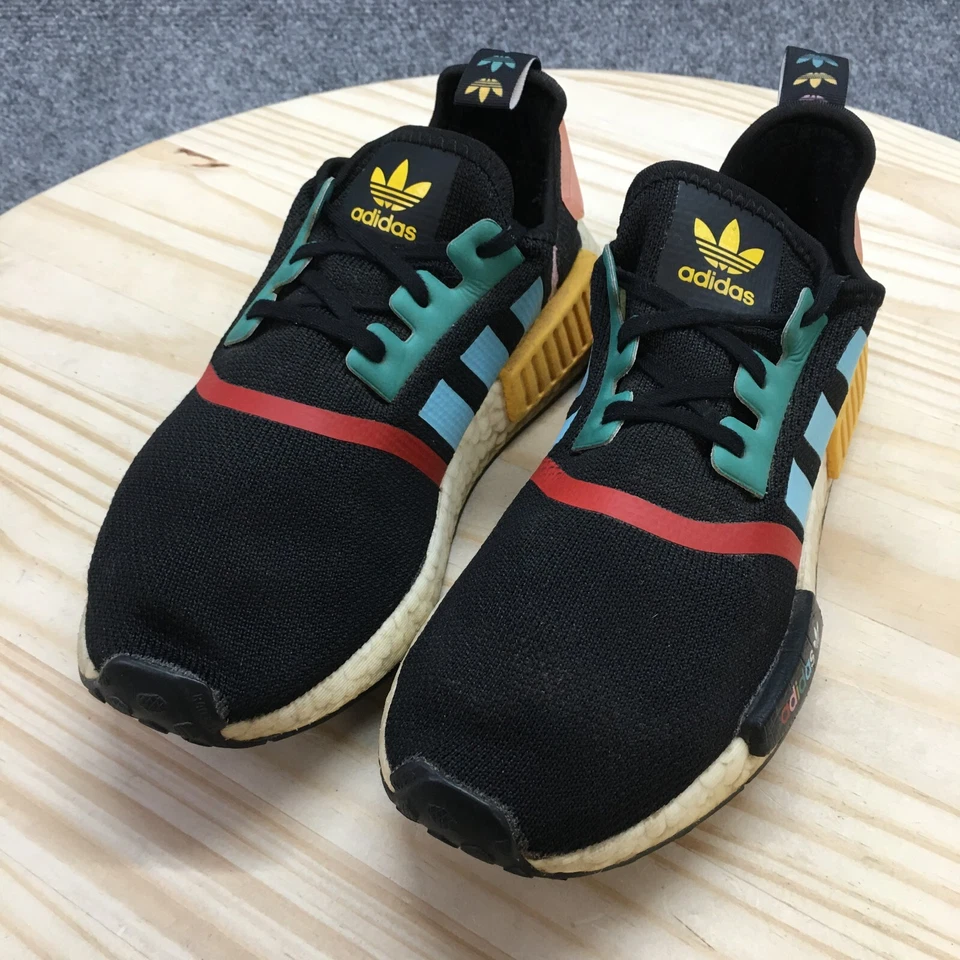 Adidas Zapatos Juveniles 6.5 NMD R1 J Tenis Atléticos Bajos FV7286 Negro Multicolor Foto 3 de 4